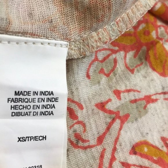 Lucky Brand Woodblock Print Tank Top. XS,M,L,XL - Picture 5 of 13